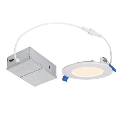 10 Watt (65 Watt Equivalent) 4-Inch Dimmable Slim Recessed LED Downlight with Color Temperature Selection, ENERGY STAR