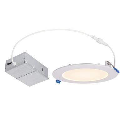 12 Watt (80 Watt Equivalent) 6-Inch Dimmable Slim Recessed LED Downlight with Color Temperature Selection, ENERGY STAR
